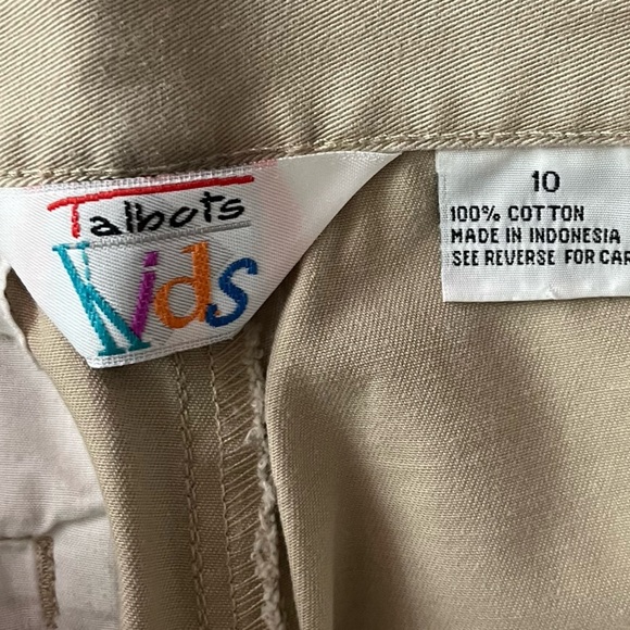 Talbots Kids • Tan Khaki Chino Pants - Picture 4 of 4